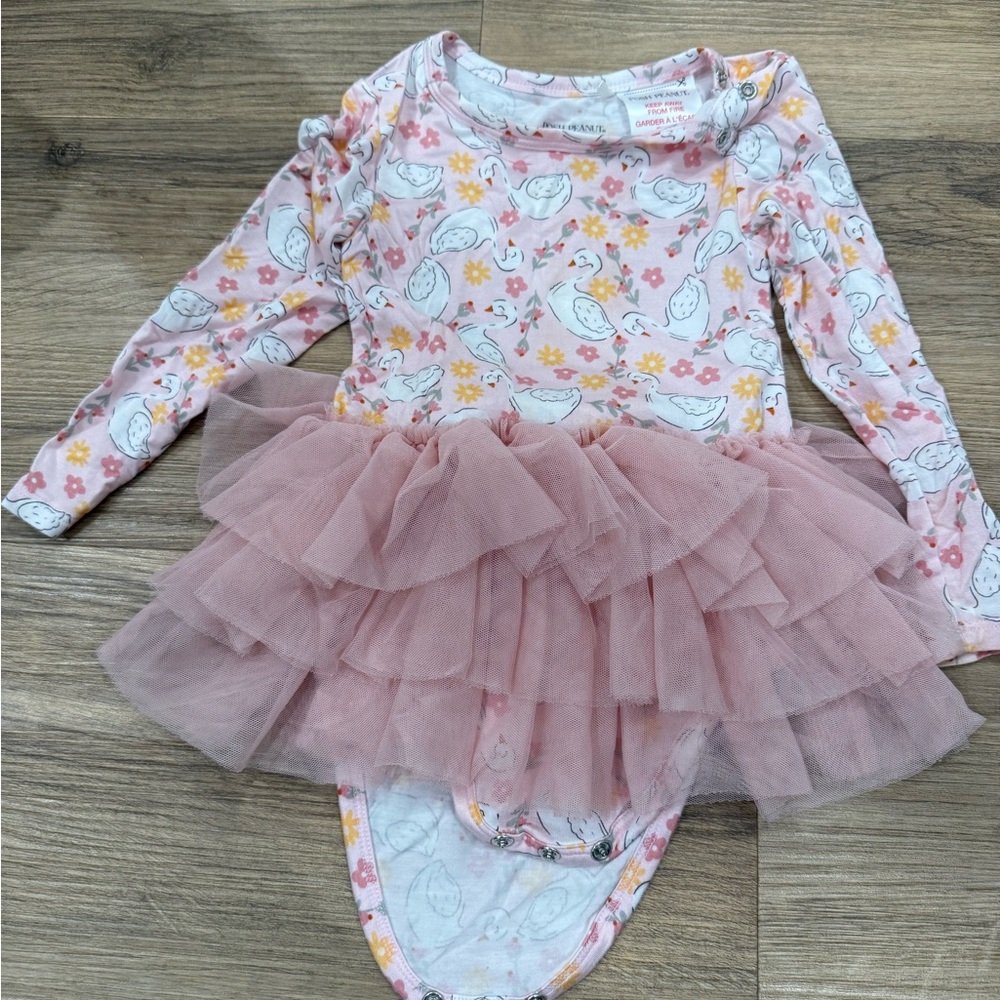 Posh Peanut Pink Swan Tutu Dress